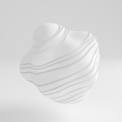 White abstract background. 3d illustration, 3d rendering.