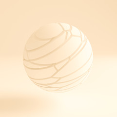 Light yellow abstract background. 3d illustration, 3d rendering.