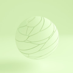 Green light abstract background. 3d illustration, 3d rendering.