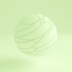 Green light abstract background. 3d illustration, 3d rendering.