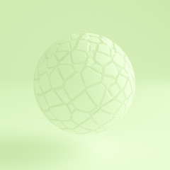Green light abstract background. 3d illustration, 3d rendering.