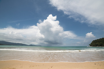 Beach scene on Thailand island Phuket