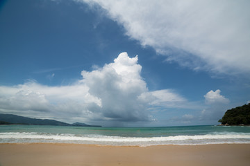 Beach scene on Thailand island Phuket