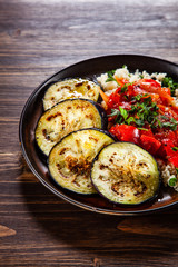 Couscous with sauce and vegetables