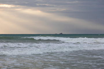 Beach scene on Thailand island Phuket