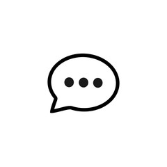 Chat  icon, Chat sign vector