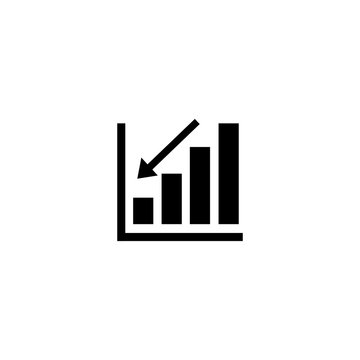Infographic. Chart icon. Growing graph simbol vector
