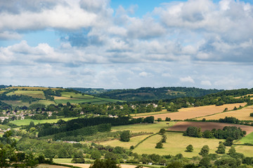 Fototapeta na wymiar Landscape scene on the Hampshire Wiltshire border