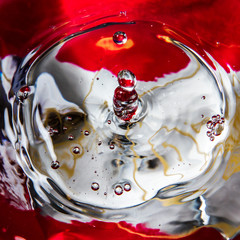 Water drops on colorful background 33