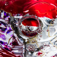 Water drops on colorful background 35