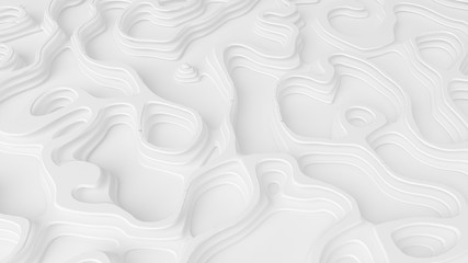 Beautiful white relief texture background. 3d illustration, 3d rendering.
