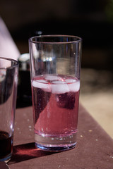 pink vermouth on the outside