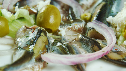 Italian-American alici marinate