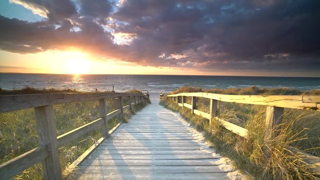 der Weg zum Strand
