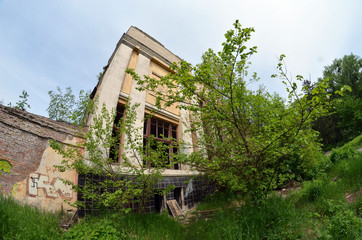 Abandoned radio communication centre . The building was built as an administrative during the...