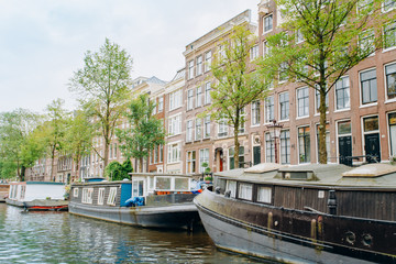 Obraz premium Floating house at Amsterdam