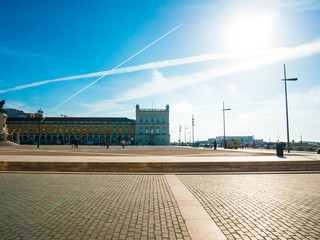 Praca do Comercio in downtown of Lisbon