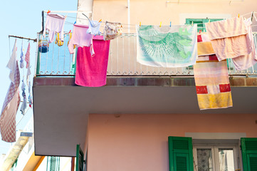 Clothes drying, Italy