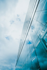 Fototapeta na wymiar office buildings. modern glass silhouettes