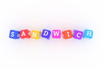Sandwich, health keyword. For web page, graphic design, texture or background.