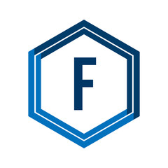 Fototapeta premium Initial Letter Logo F Template Vector Design