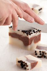 soap end hand