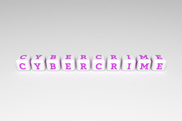 Obraz premium Cybercrime computer ICT keyword. For web page, graphic design, texture or background.