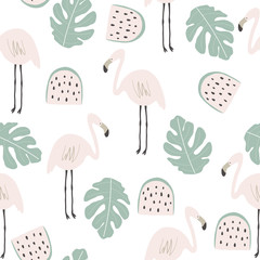 Cute flamingo print © Alina