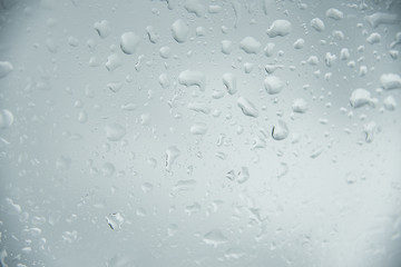 water droplets on the mirror