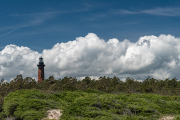 Fototapeta na wymiar Currituck Lighthouse in Corolla, NC