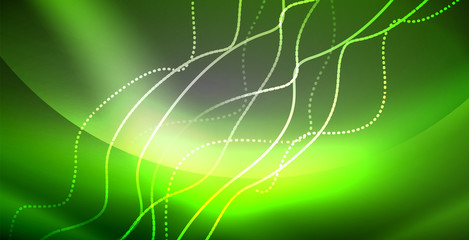 Neon lines shiny glowing background