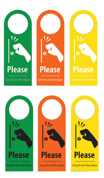 Please knock the door