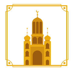 ramadan kareem mosque building icon