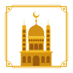 ramadan kareem mosque building icon