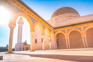 Mausoleum of Habib Bourgiba, the first President of the Republic of Tunisia. Monastir - 268168944