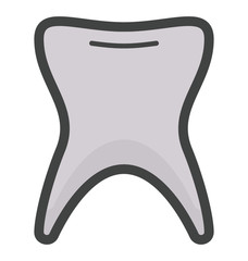 Human Tooth Vector