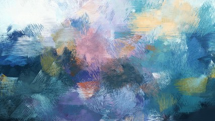 broad brush strokes of teal blue, light gray and pastel blue color paint. can be used for wallpaper, cards, poster or creative fasion design elements