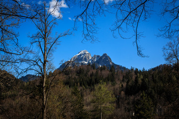 Obraz na płótnie Canvas Bergspitze im Allgäu bei Füssen Bayern Deutschland