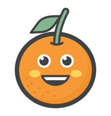 Happy Orange Face