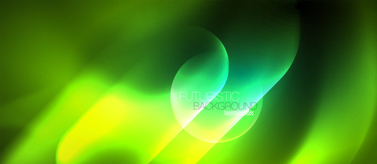 Neon glowing techno lines, hi-tech futuristic abstract background template