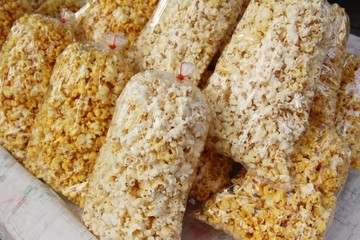 Popcorn with butter delicious at street food