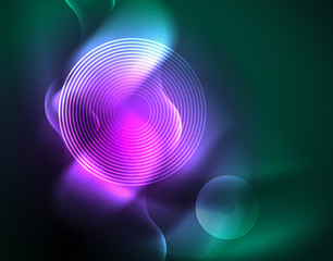 Neon lights vector abstract background