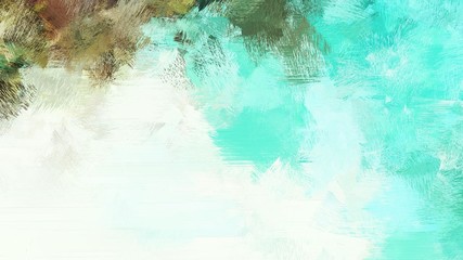 painting with brush strokes and honeydew, blue chill and light cyan colors. can be used for wallpaper, cards, poster or creative fasion design elements