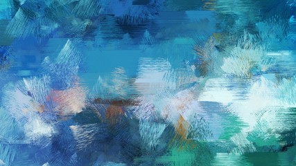 old brush strokes background with teal blue, light blue and sky blue colors. graphic can be used for wallpaper, cards, poster or creative fasion design elements