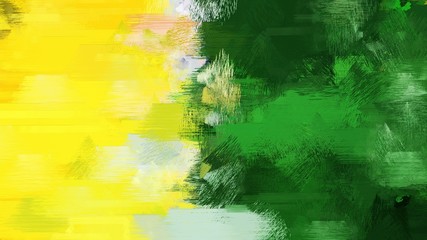 old brush strokes background with forest green, gold and tea green colors. graphic can be used for wallpaper, cards, poster or creative fasion design elements