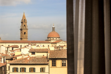 Fototapeta na wymiar Firenze dalla finestra