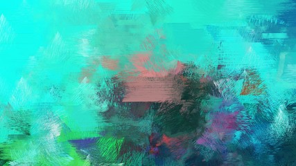 old brush strokes background with turquoise, dark slate gray and rosy brown colors. graphic can be used for wallpaper, cards, poster or creative fasion design elements