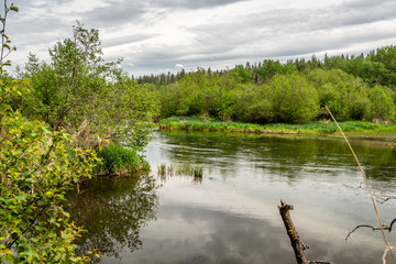 Little Spokane River At The Painted Rocks Area
