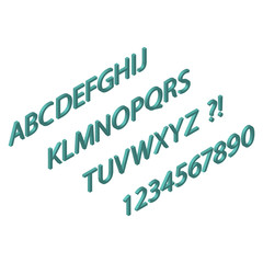 Isometric website font design. 3d letters and numbers alphabet vector template. Web design internet page illustration. EPS 10 abc word concept typography