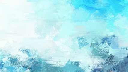 light cyan, medium turquoise and sky blue color painted vintage background. brush strokes illustration can be used for wallpaper, cards, poster or creative fasion design elements